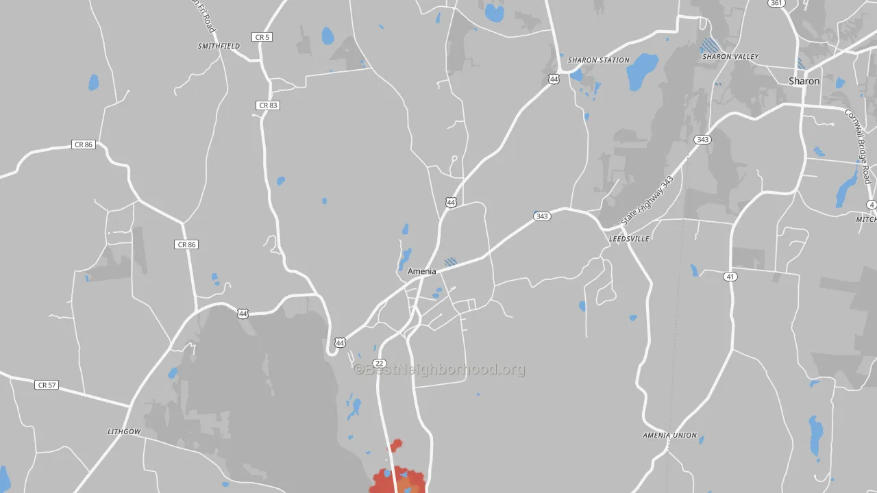 Transit Grade map of 12501, NY