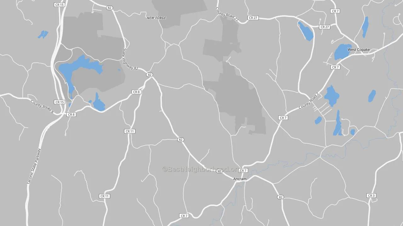 Transit Grade map of 12502, NY
