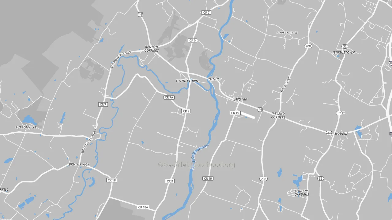 Transit Grade map of 12525, NY