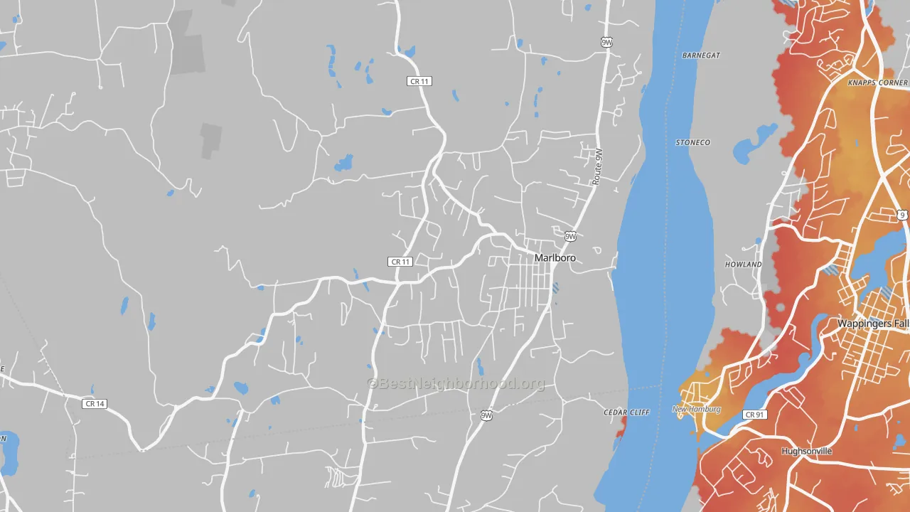 Transit Grade map of 12542, NY
