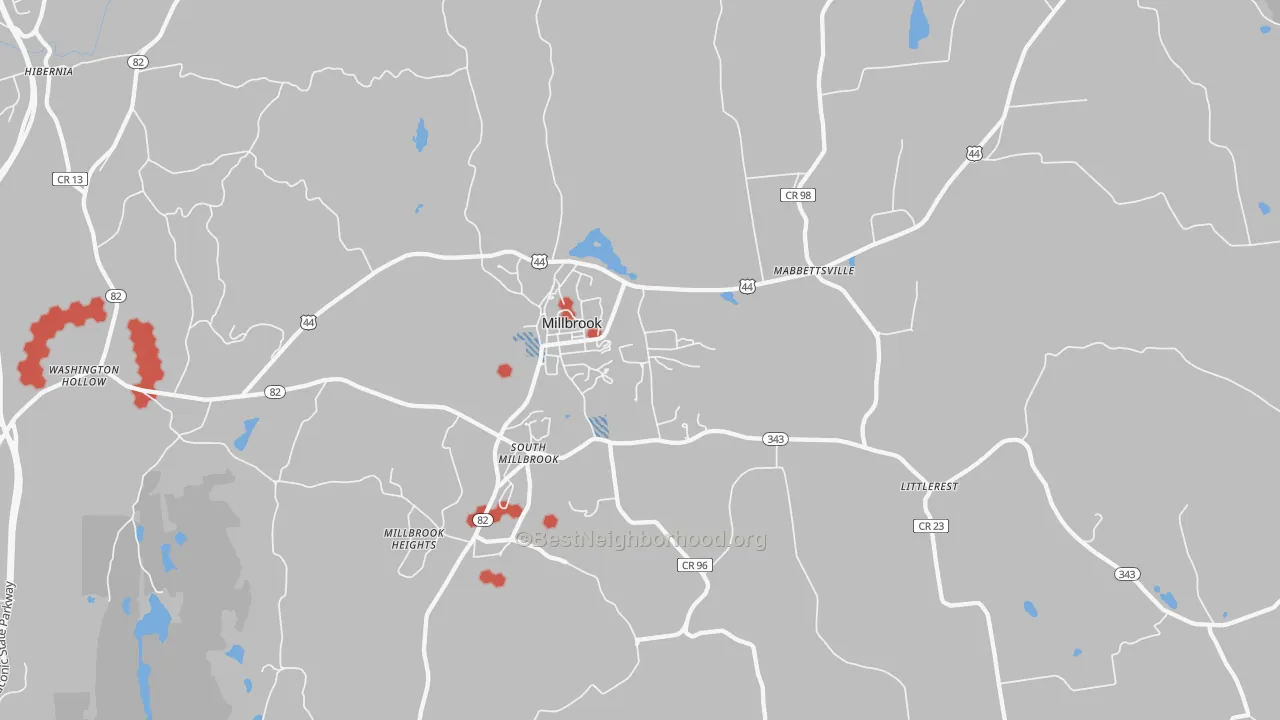 Transit Grade map of 12545, NY