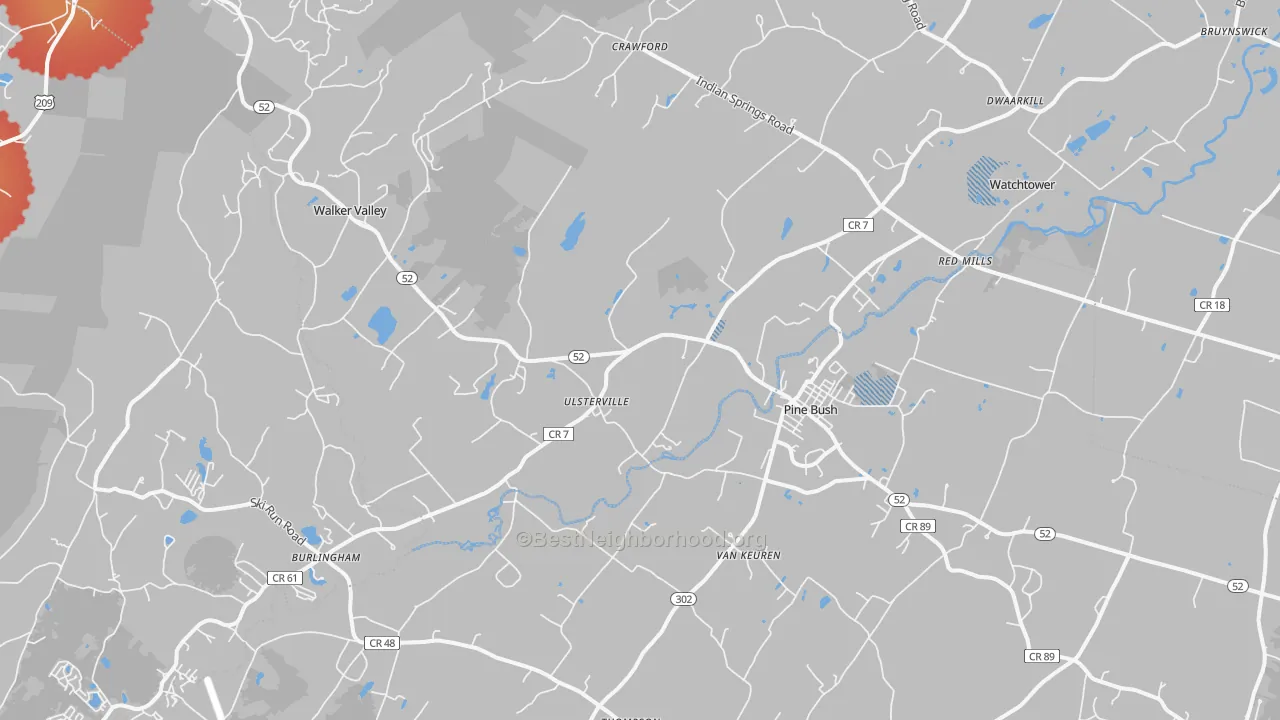 Transit Grade map of 12566, NY