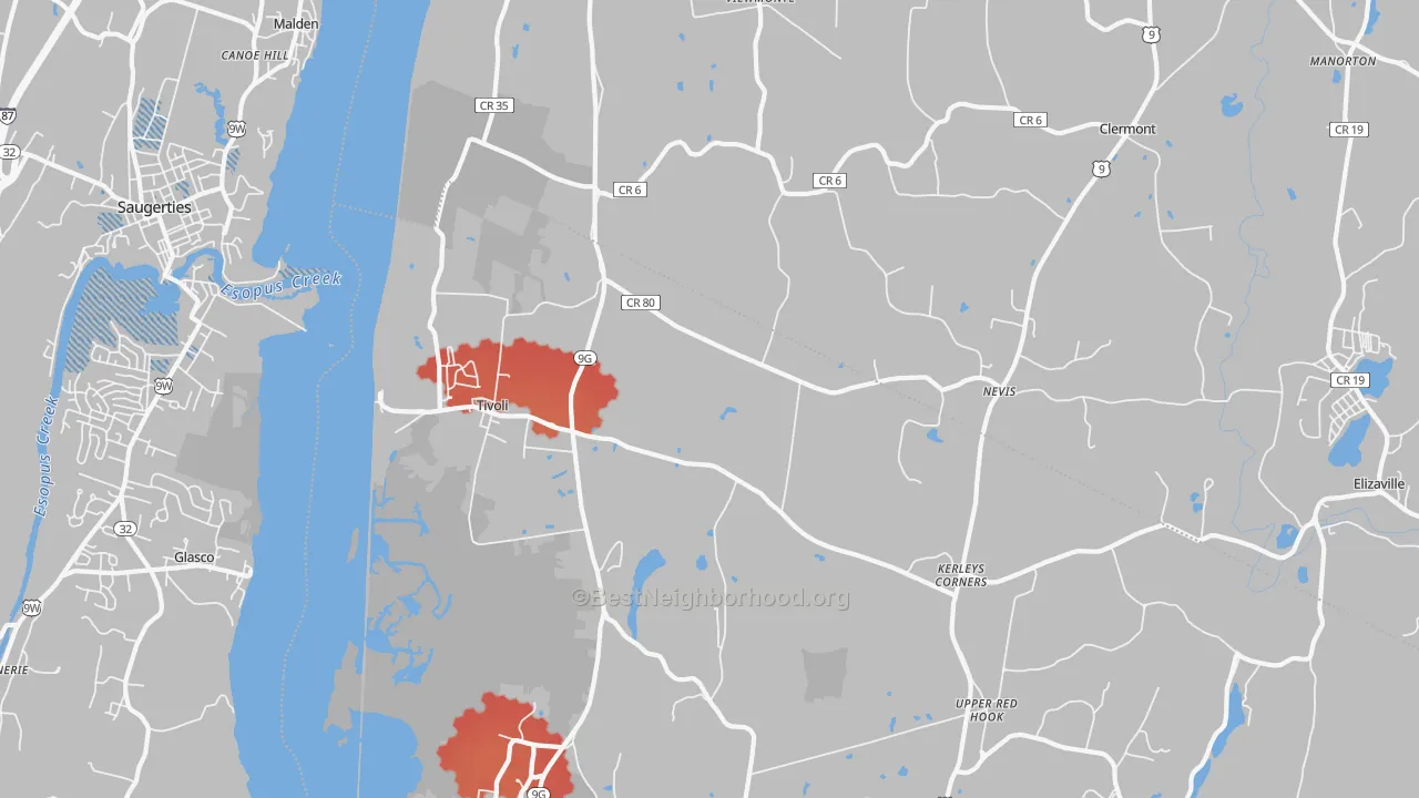 Transit Grade map of 12583, NY