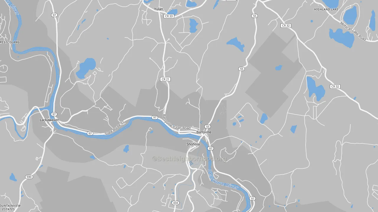 Transit Grade map of 12719, NY