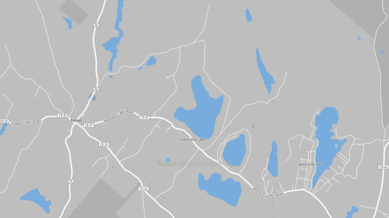 Transit Grade map of 12743, NY