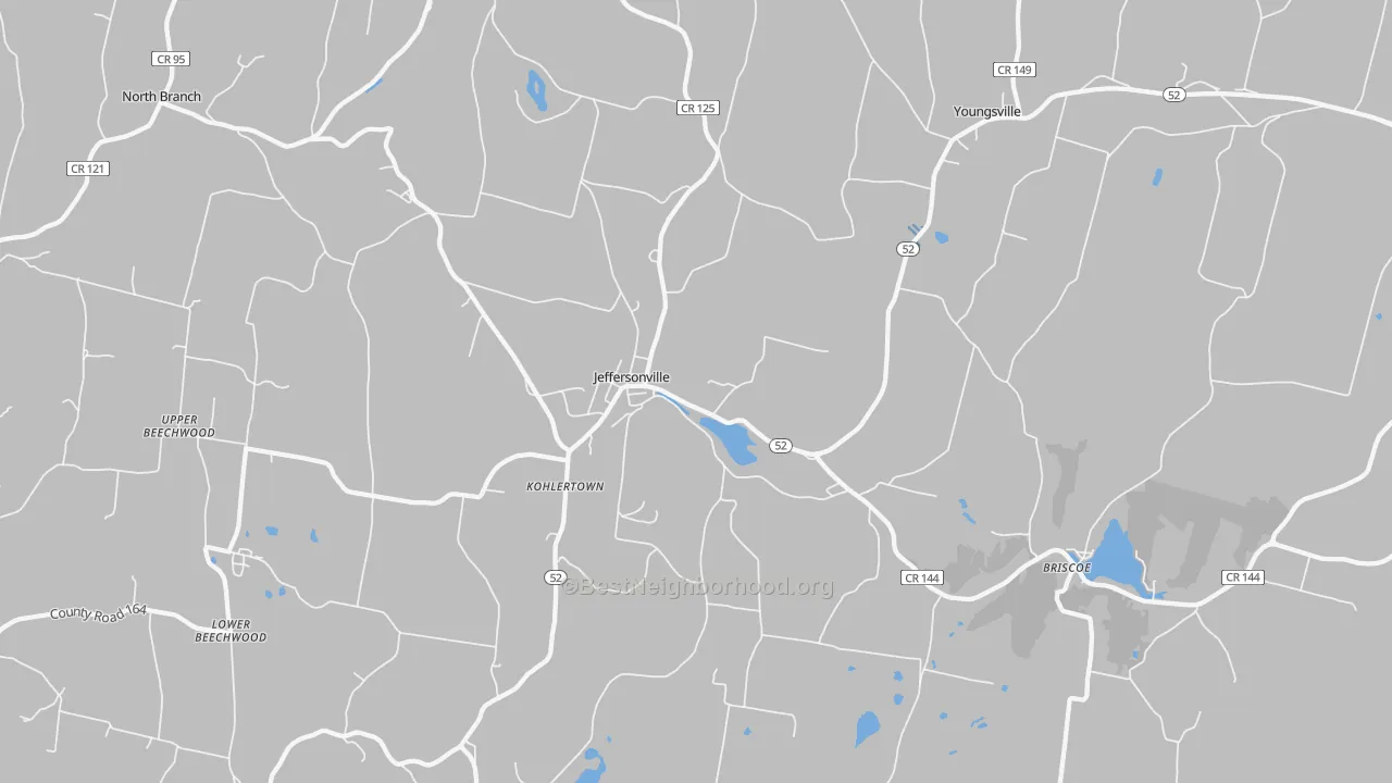 Transit Grade map of 12748, NY