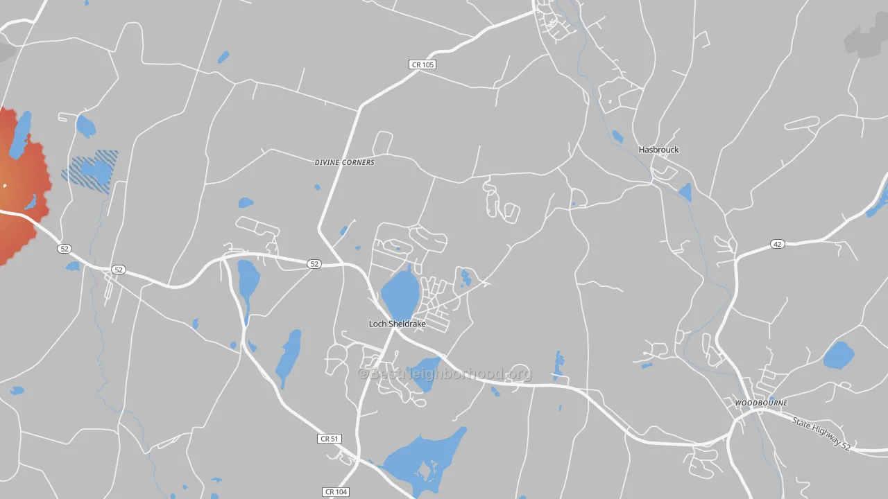 Transit Grade map of 12759, NY