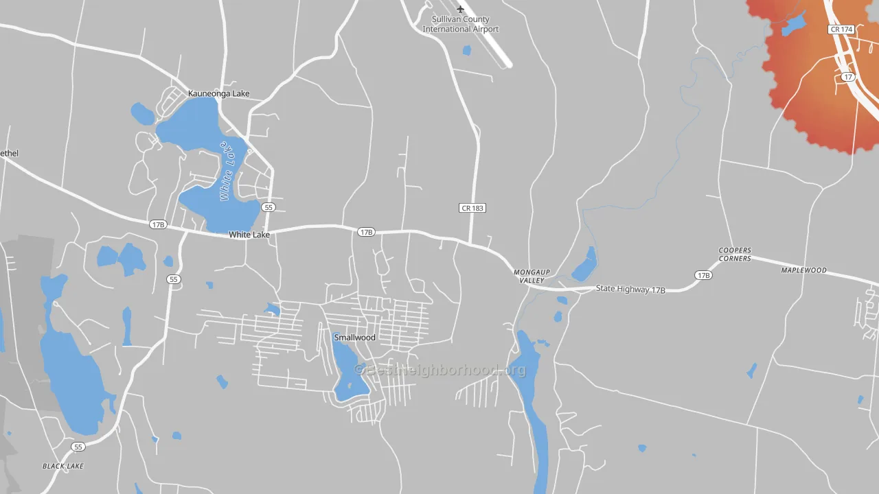 Transit Grade map of 12762, NY