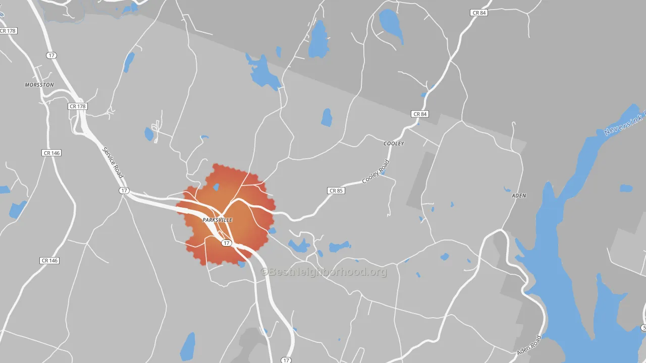 Transit Grade map of 12768, NY