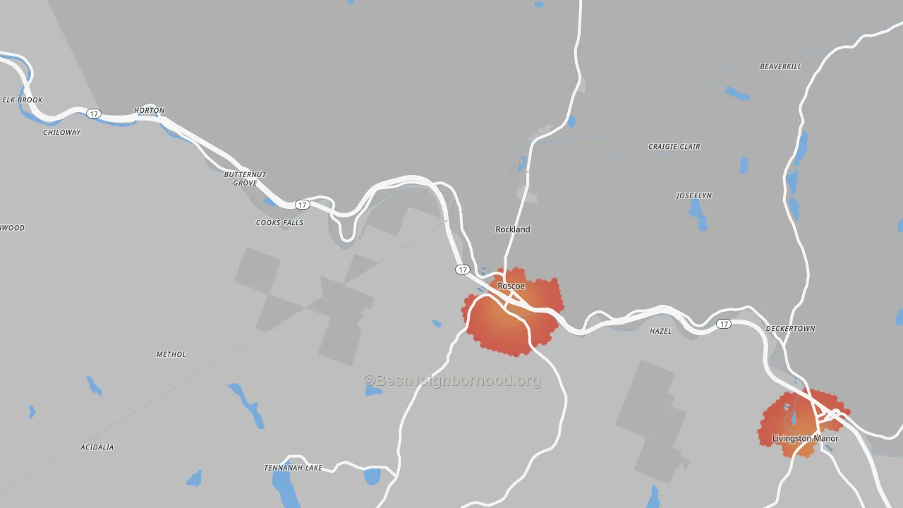 Transit Grade map of 12776, NY