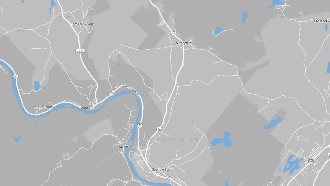 Transit Grade map of 12780, NY