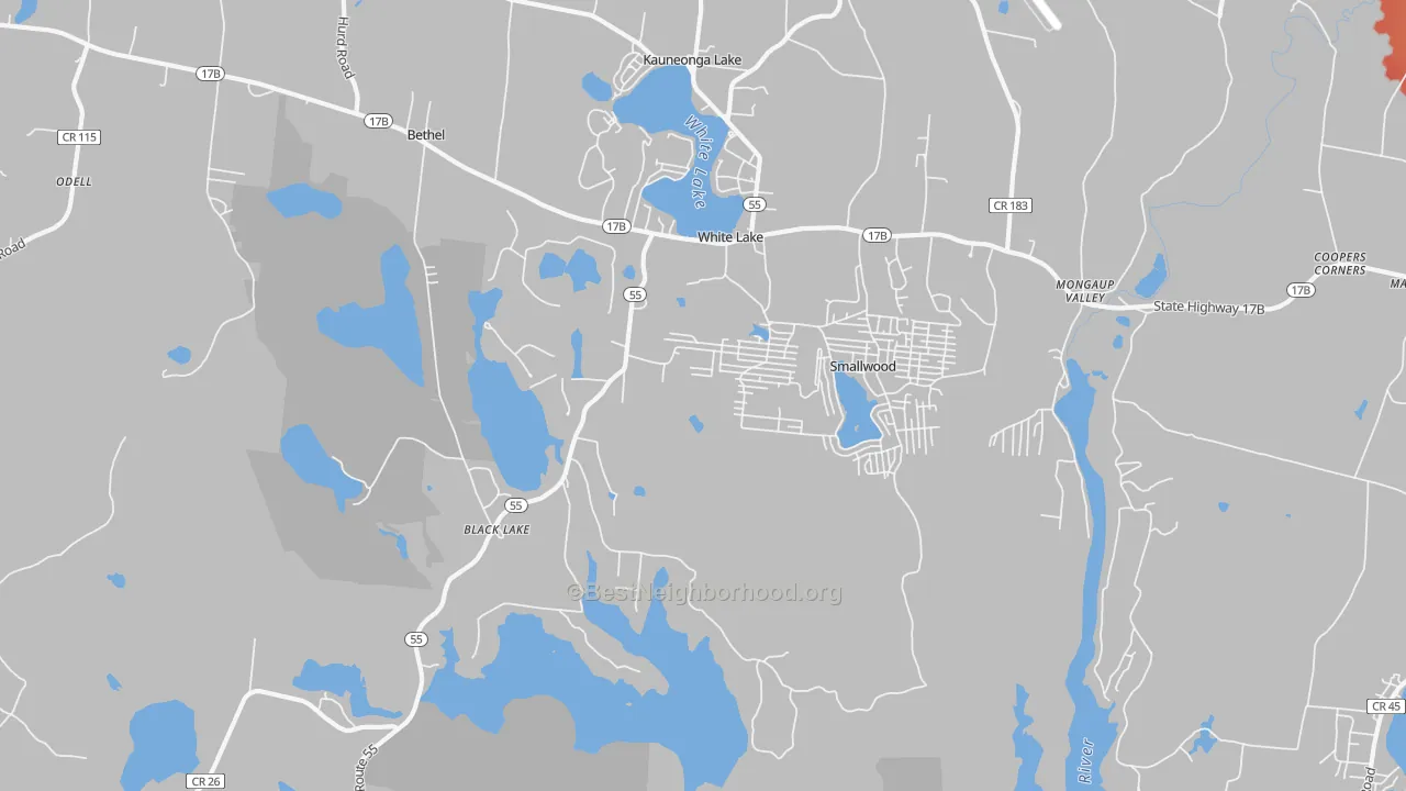 Transit Grade map of 12786, NY