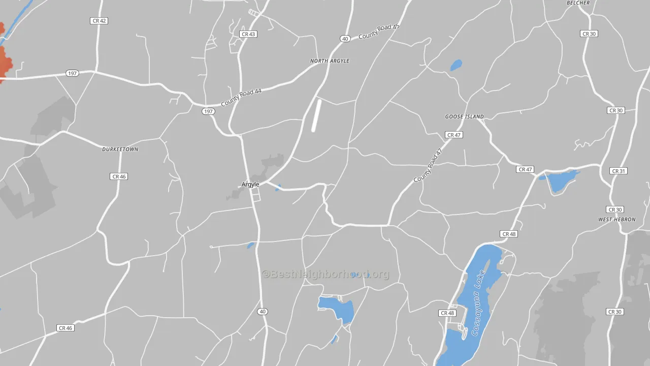 Transit Grade map of 12809, NY