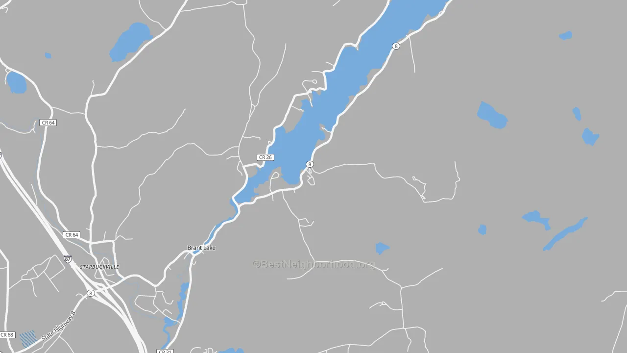 Transit Grade map of 12815, NY