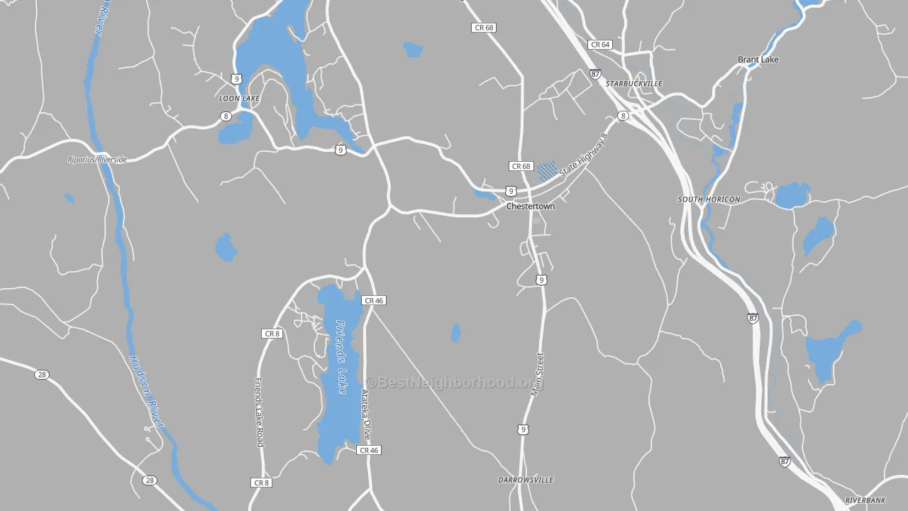 Transit Grade map of 12817, NY