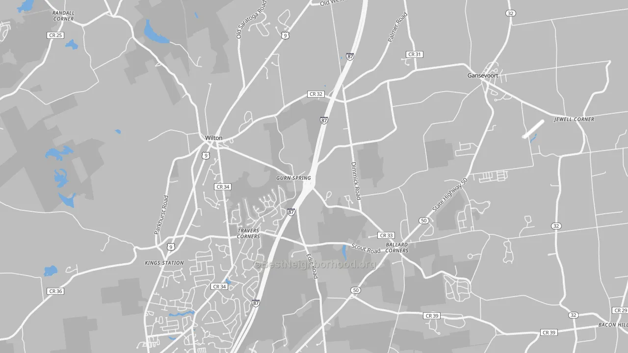 Transit Grade map of 12831, NY