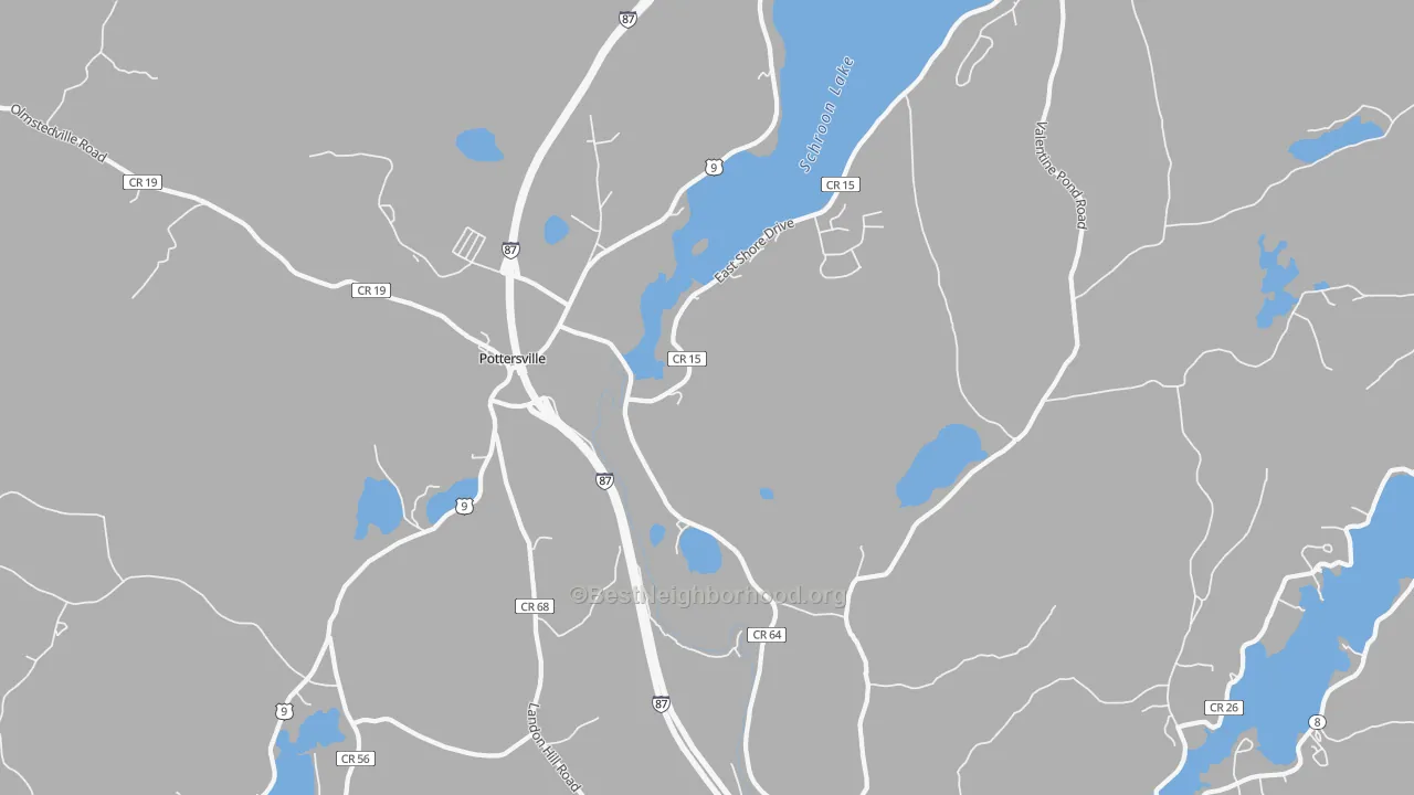 Transit Grade map of 12860, NY