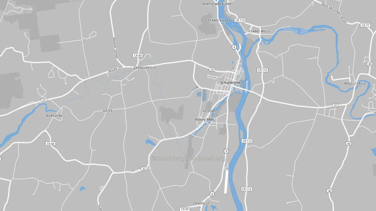 Transit Grade map of 12871, NY