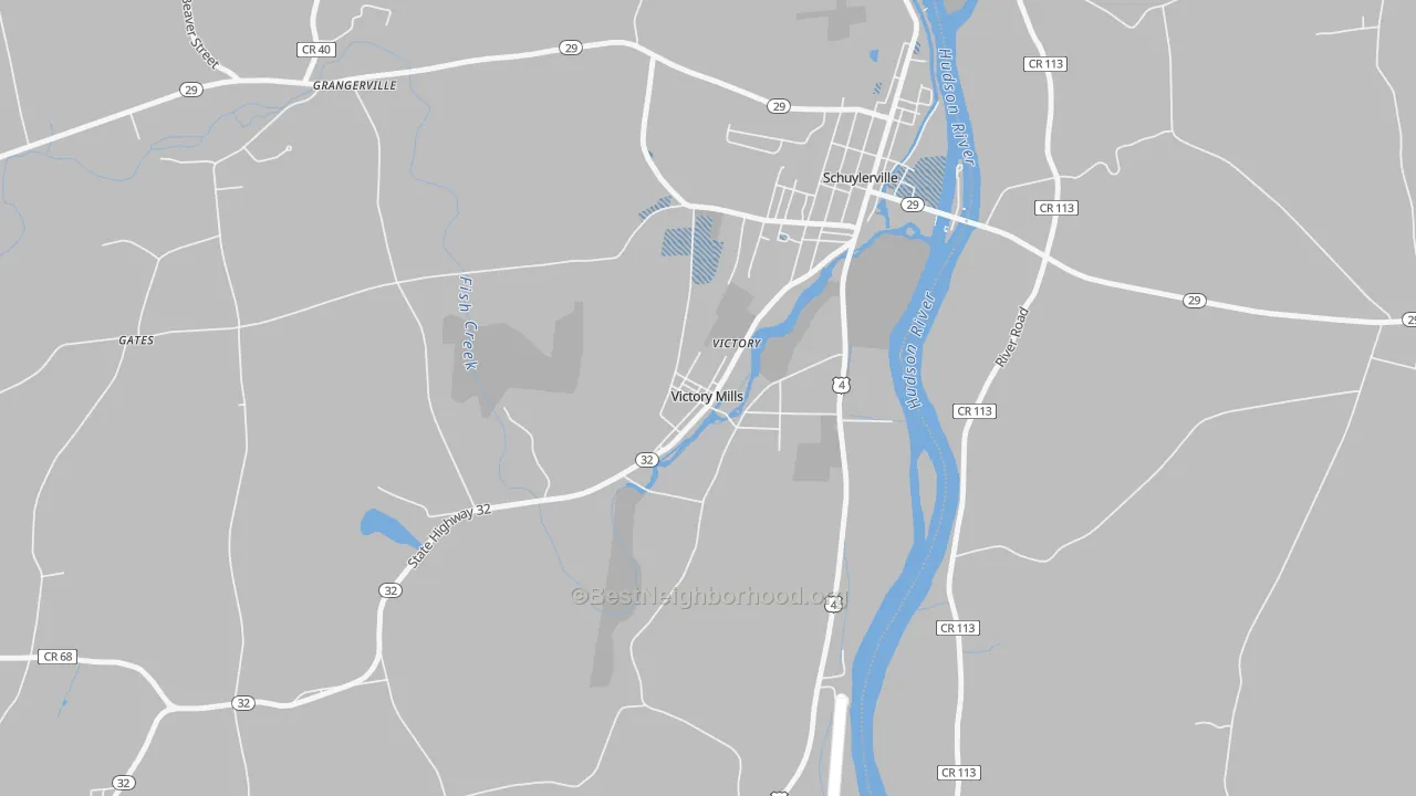 Transit Grade map of 12884, NY