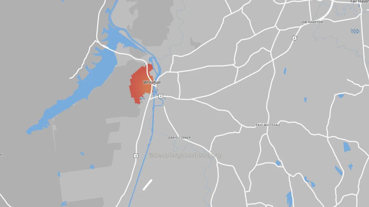 Transit Grade map of 12887, NY