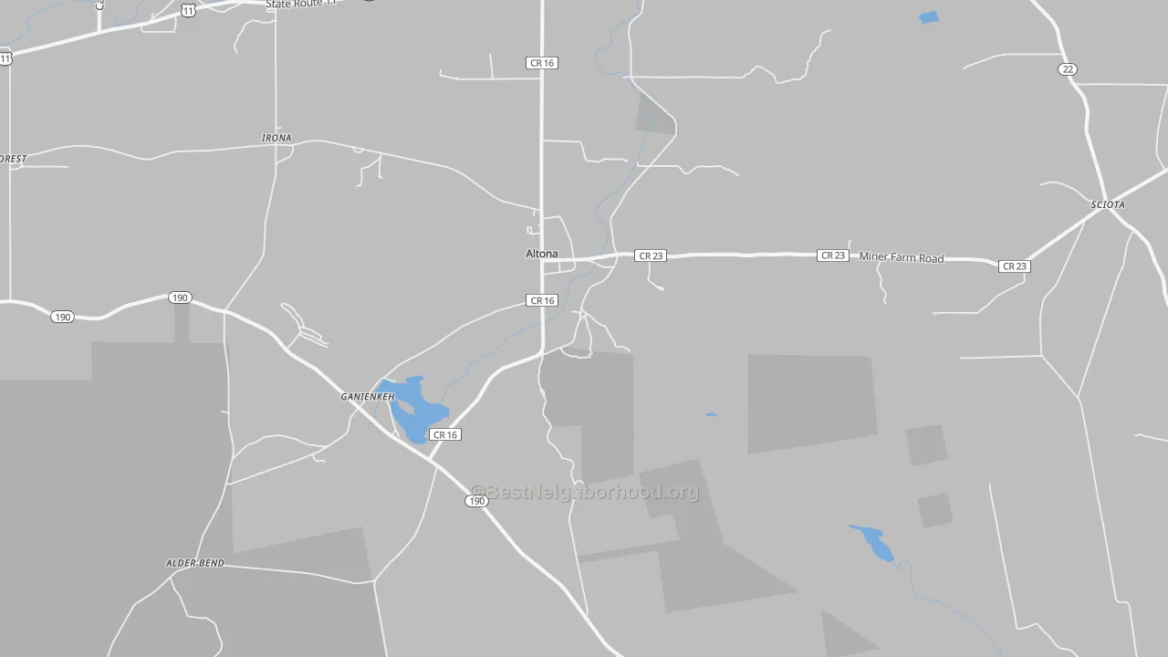 Transit Grade map of 12910, NY
