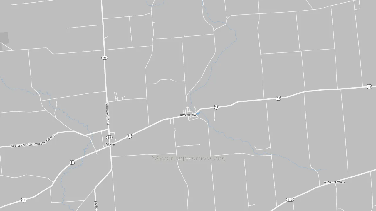 Transit Grade map of 12916, NY