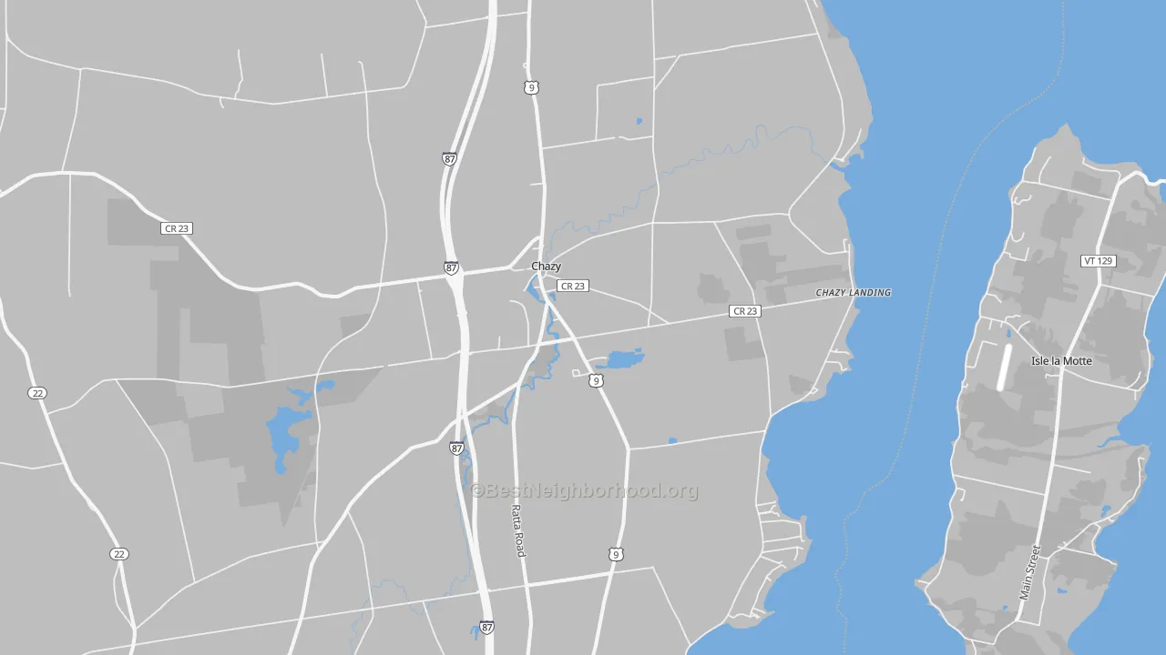 Transit Grade map of 12921, NY