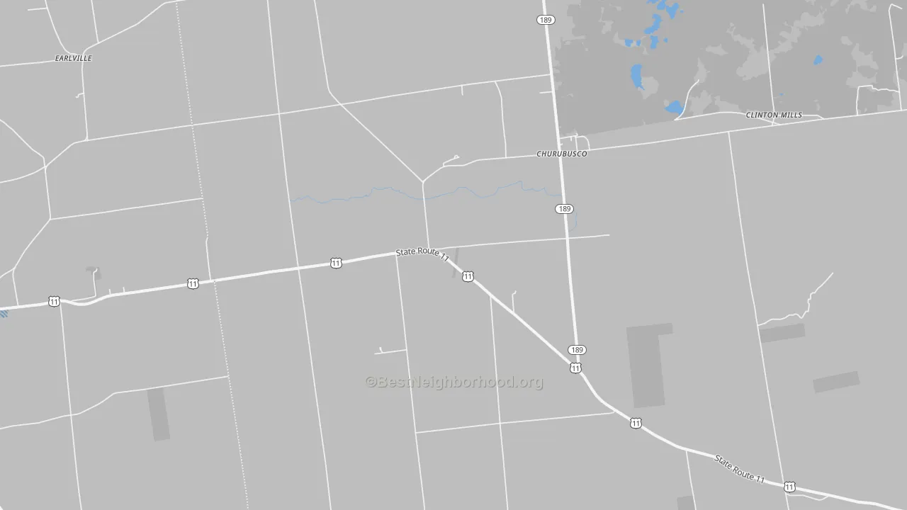 Transit Grade map of 12923, NY