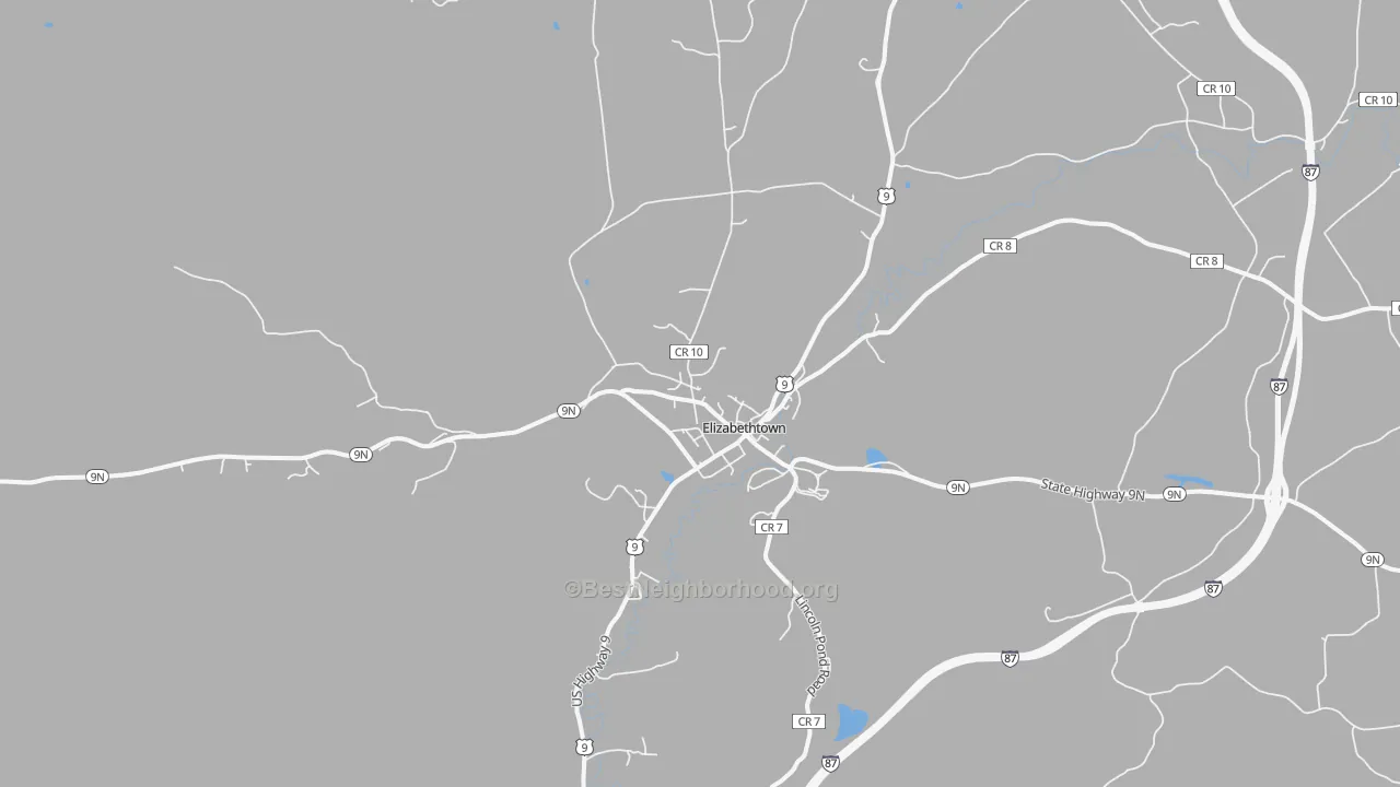 Transit Grade map of 12932, NY