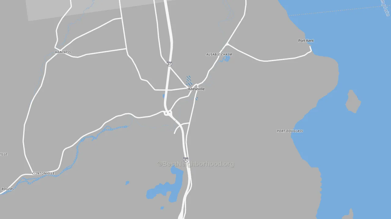 Transit Grade map of 12944, NY