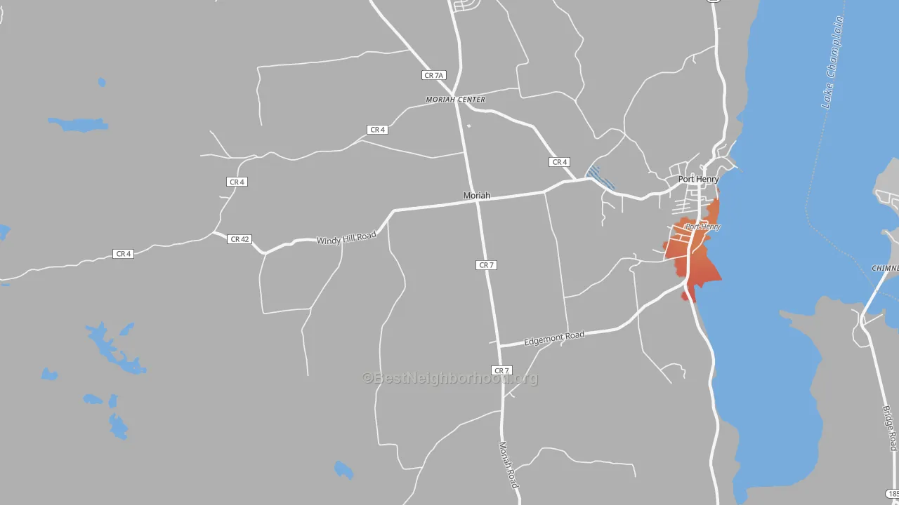 Transit Grade map of 12960, NY