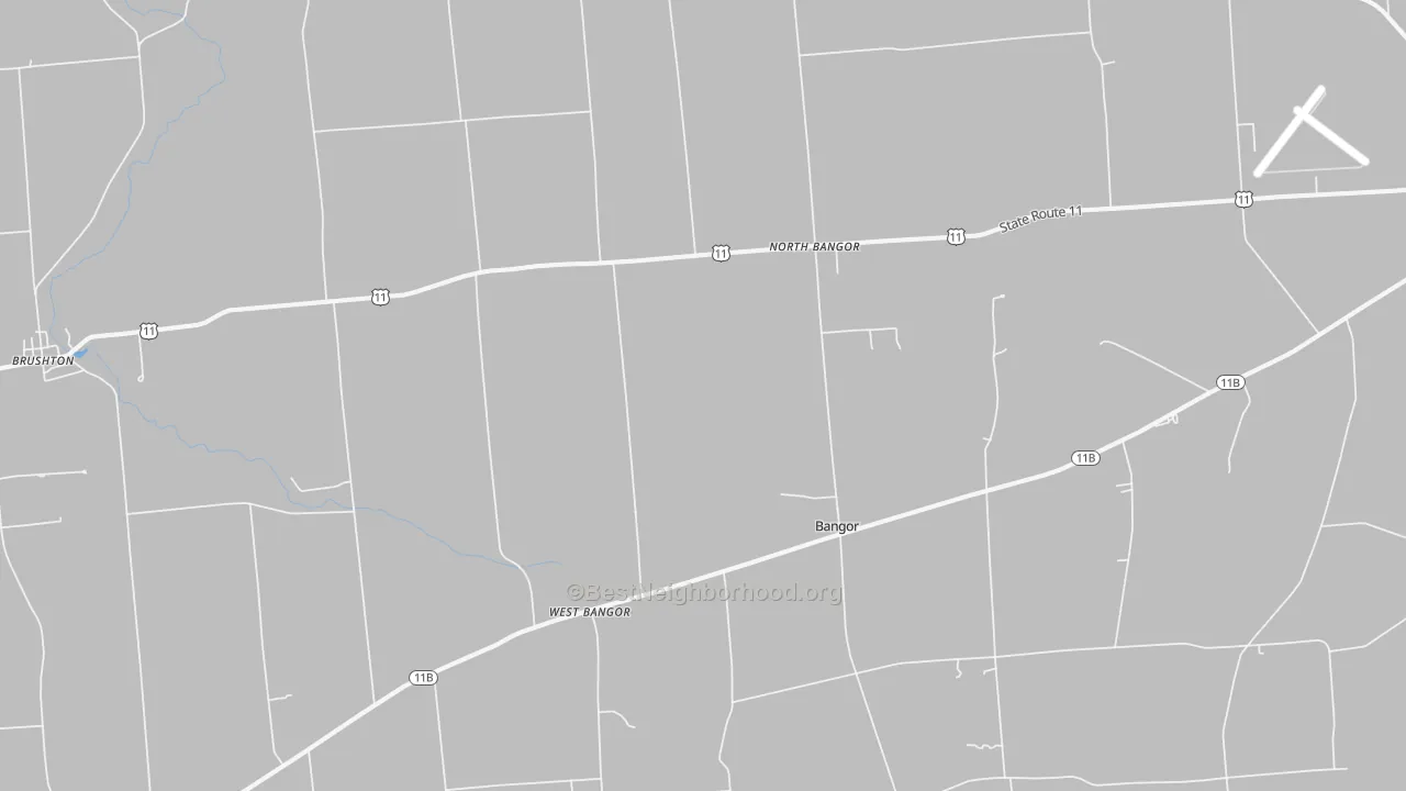 Transit Grade map of 12966, NY