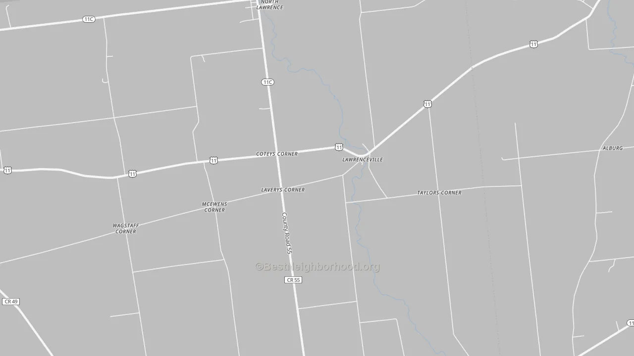 Transit Grade map of 12967, NY