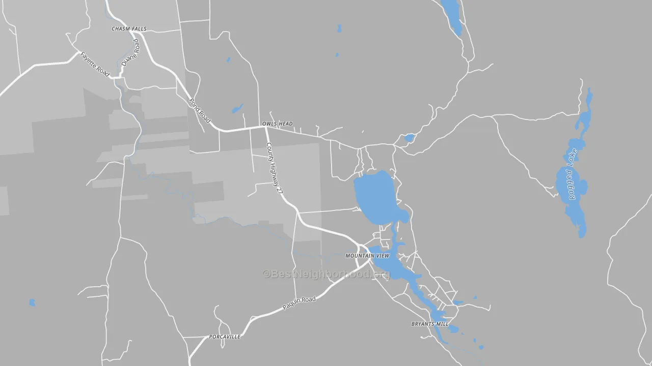 Transit Grade map of 12969, NY