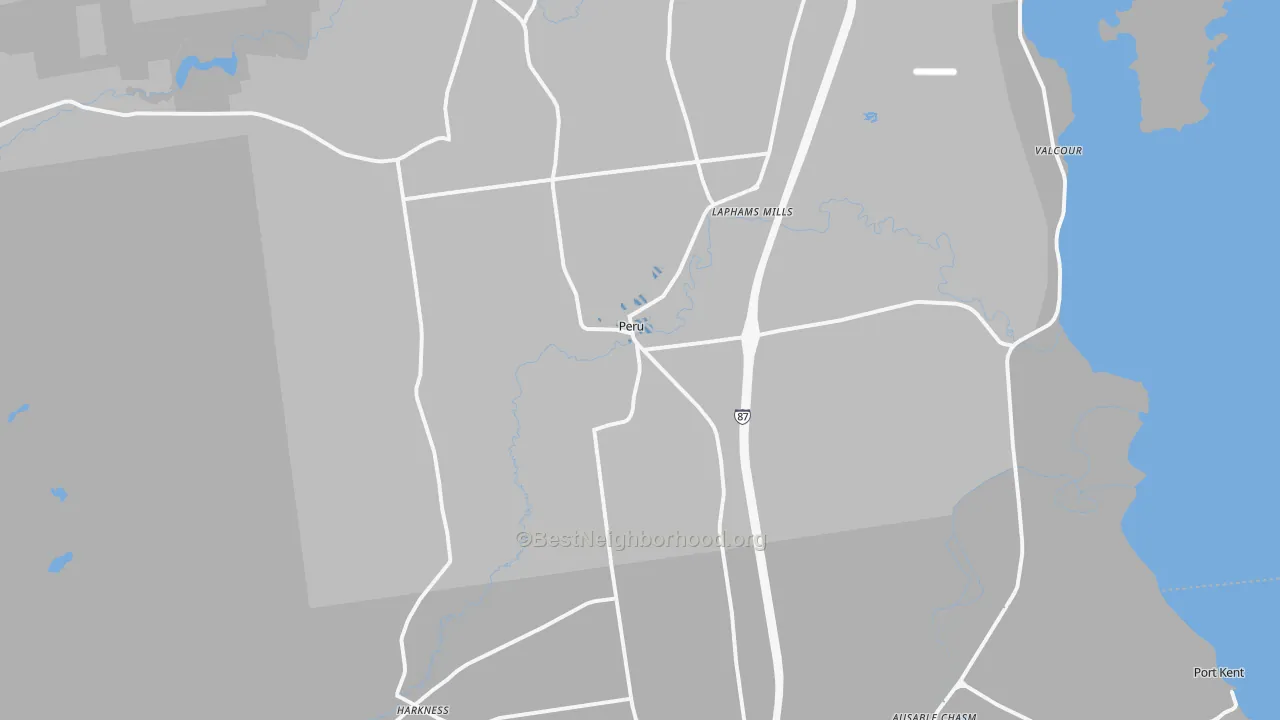 Transit Grade map of 12972, NY