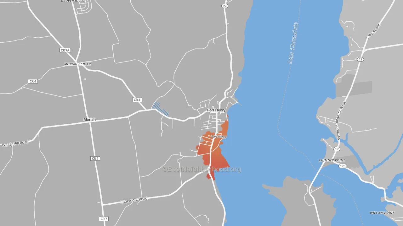 Transit Grade map of 12974, NY