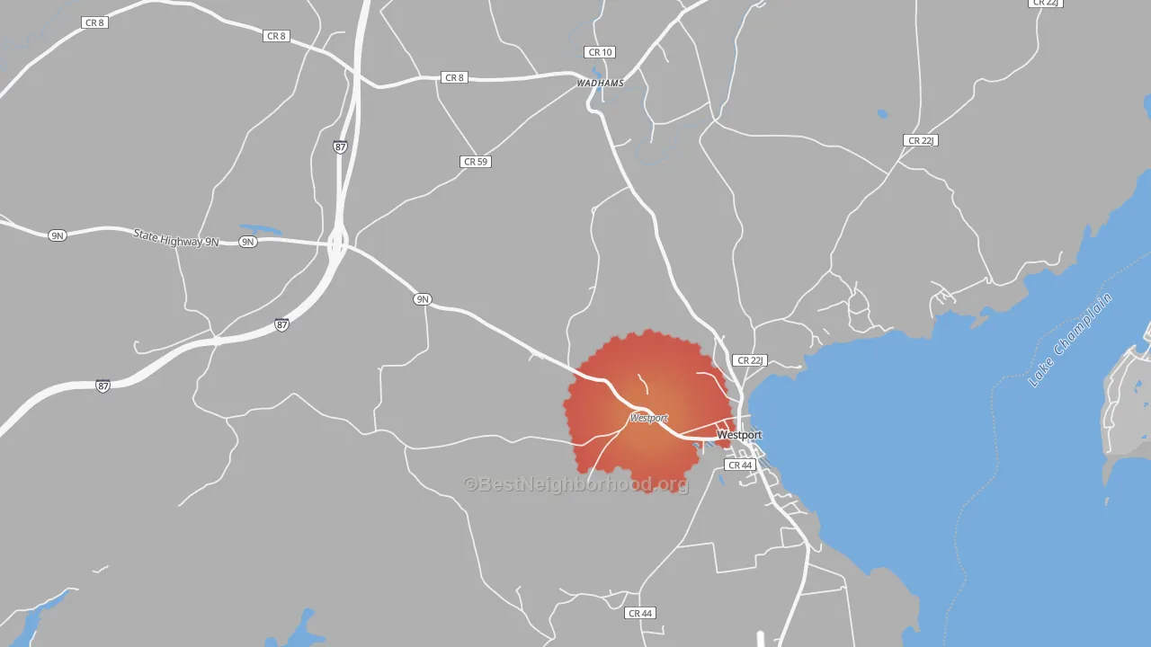 Transit Grade map of 12993, NY