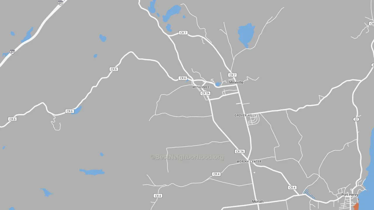 Transit Grade map of 12998, NY