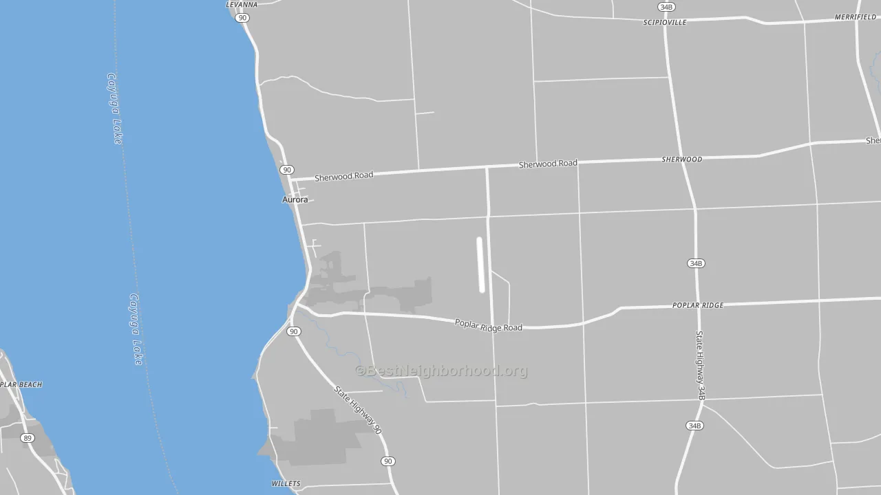 Transit Grade map of 13026, NY