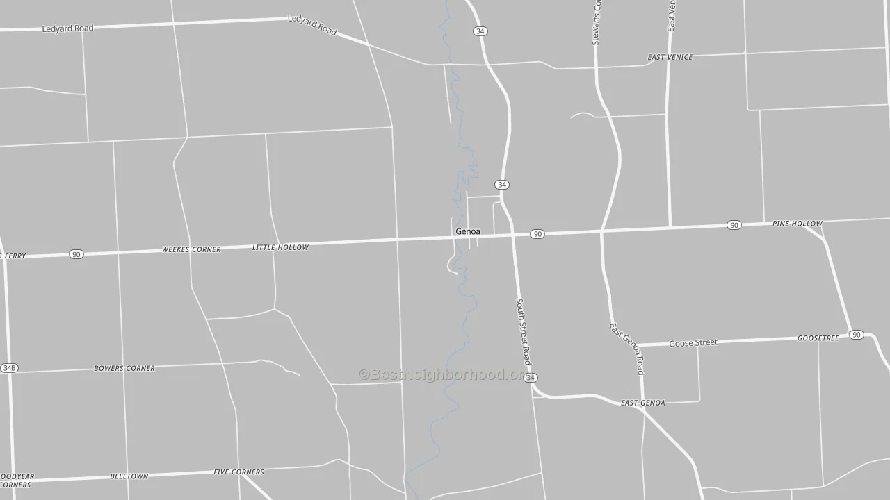 Transit Grade map of 13071, NY