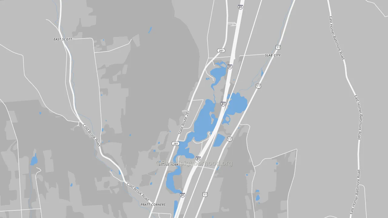 Transit Grade map of 13087, NY