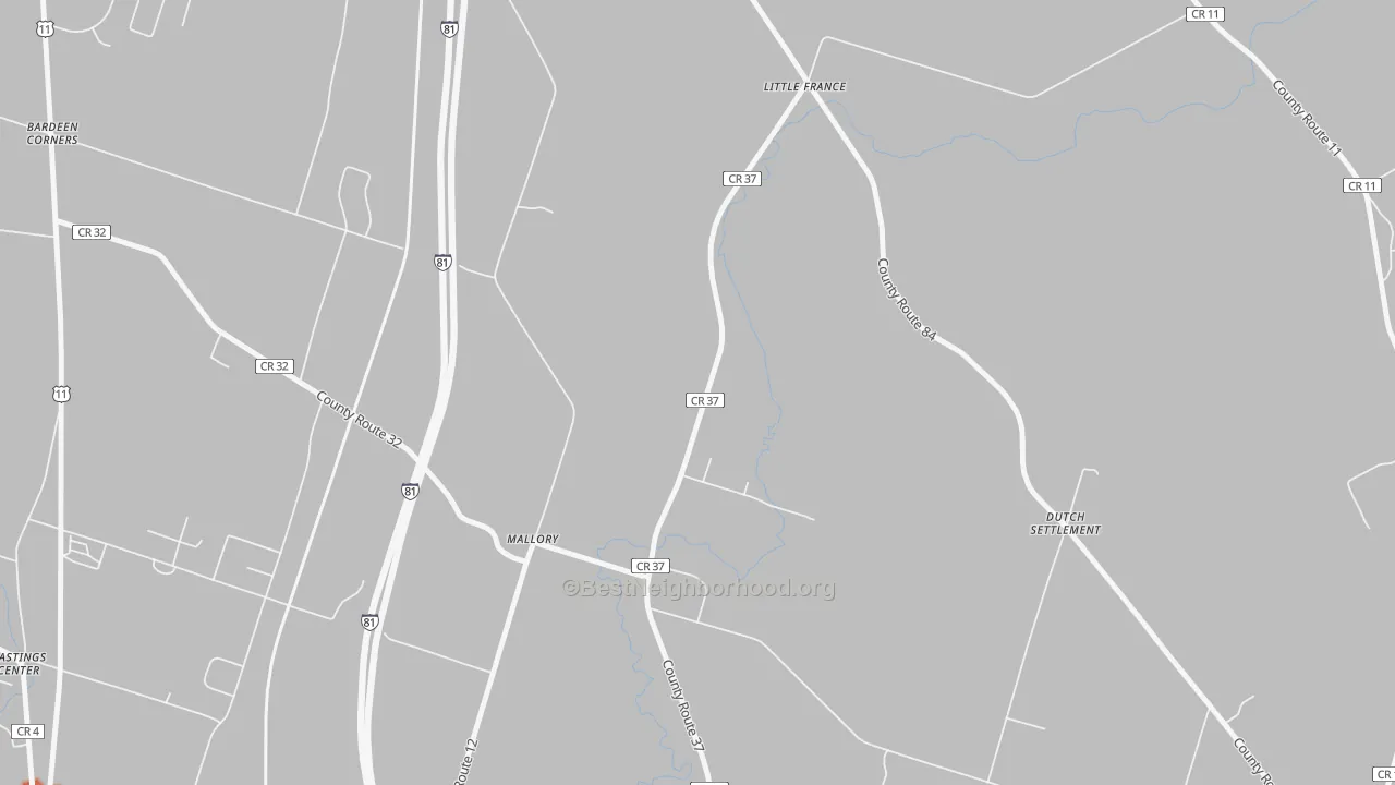 Transit Grade map of 13103, NY