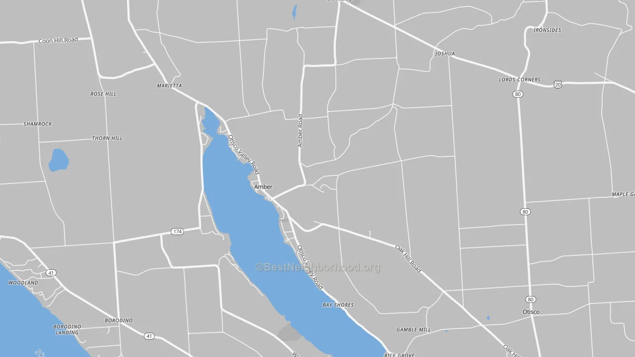Transit Grade map of 13110, NY