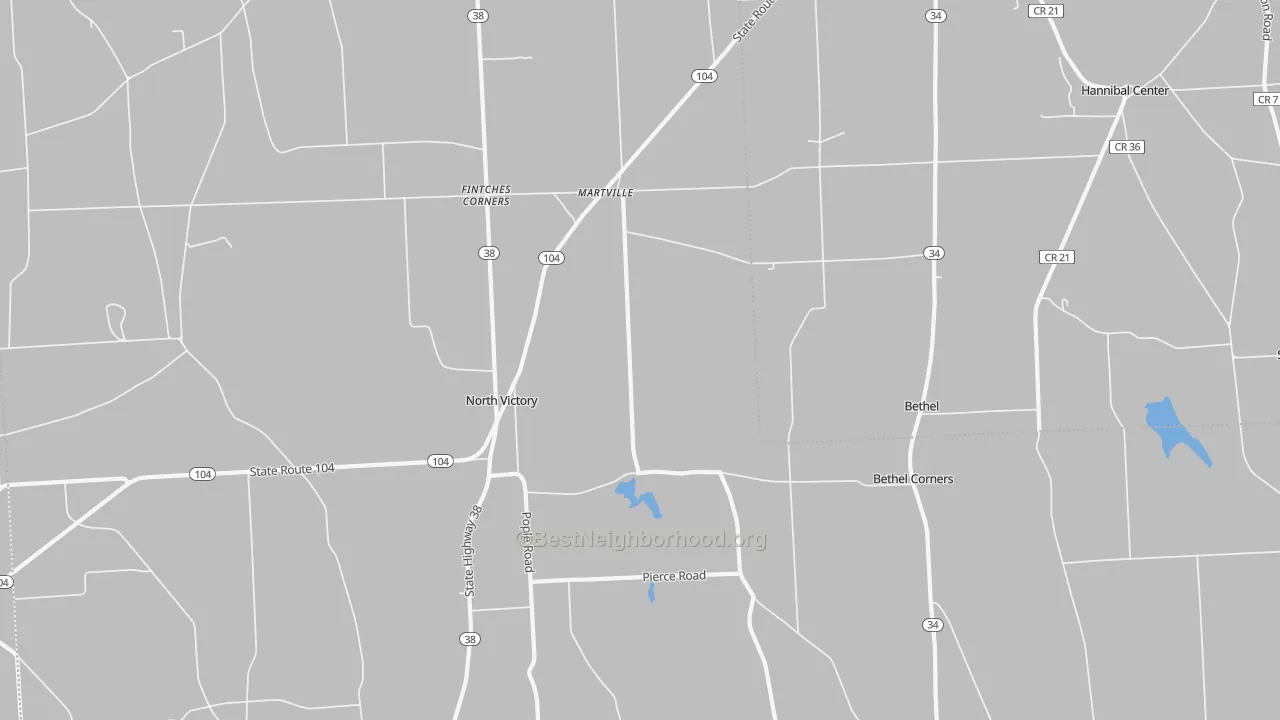 Transit Grade map of 13111, NY