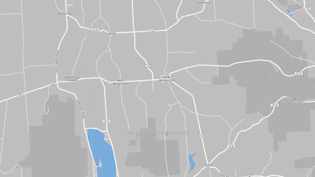 Transit Grade map of 13122, NY