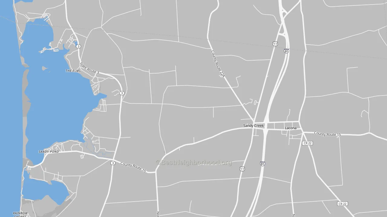 Transit Grade map of 13145, NY