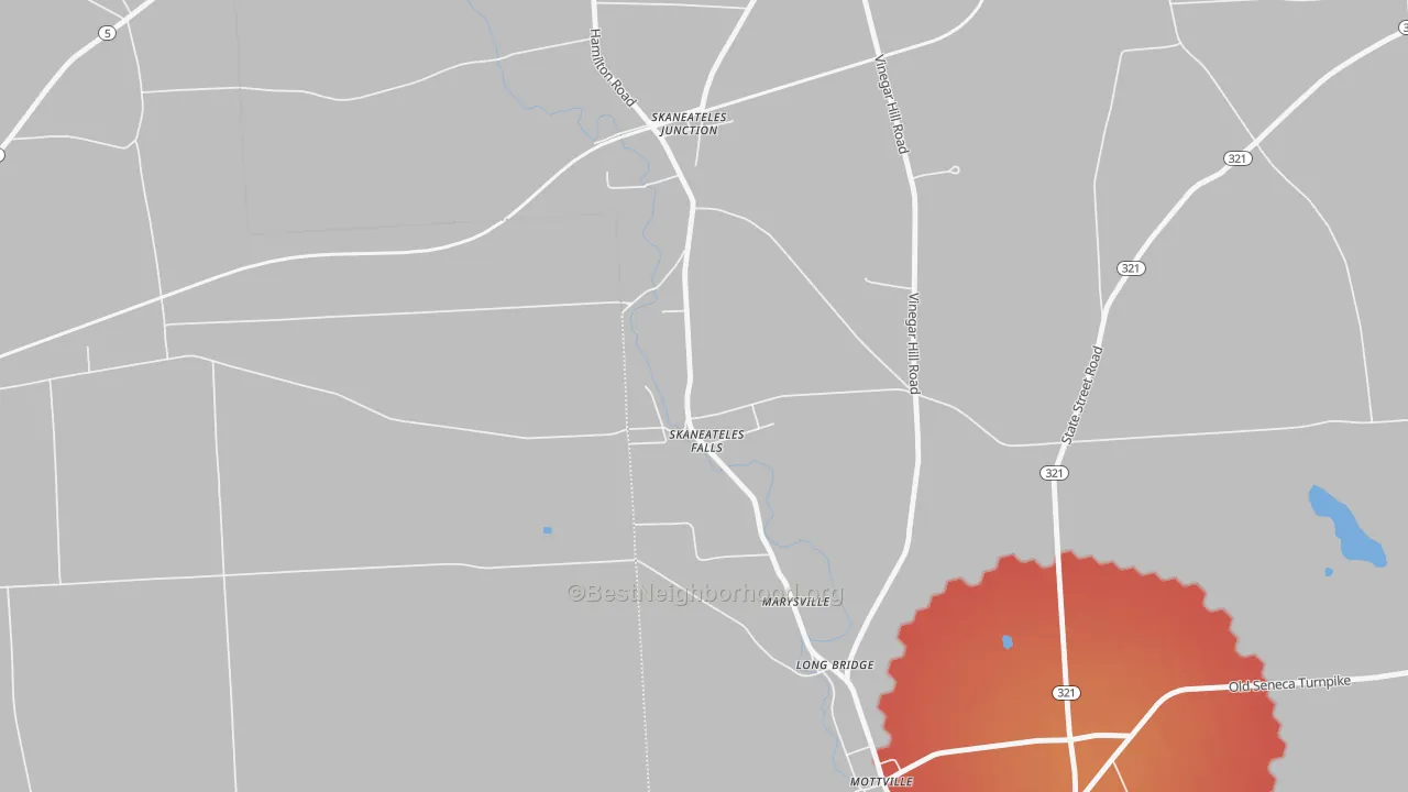 Transit Grade map of 13153, NY