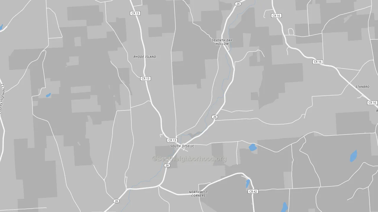 Transit Grade map of 13155, NY