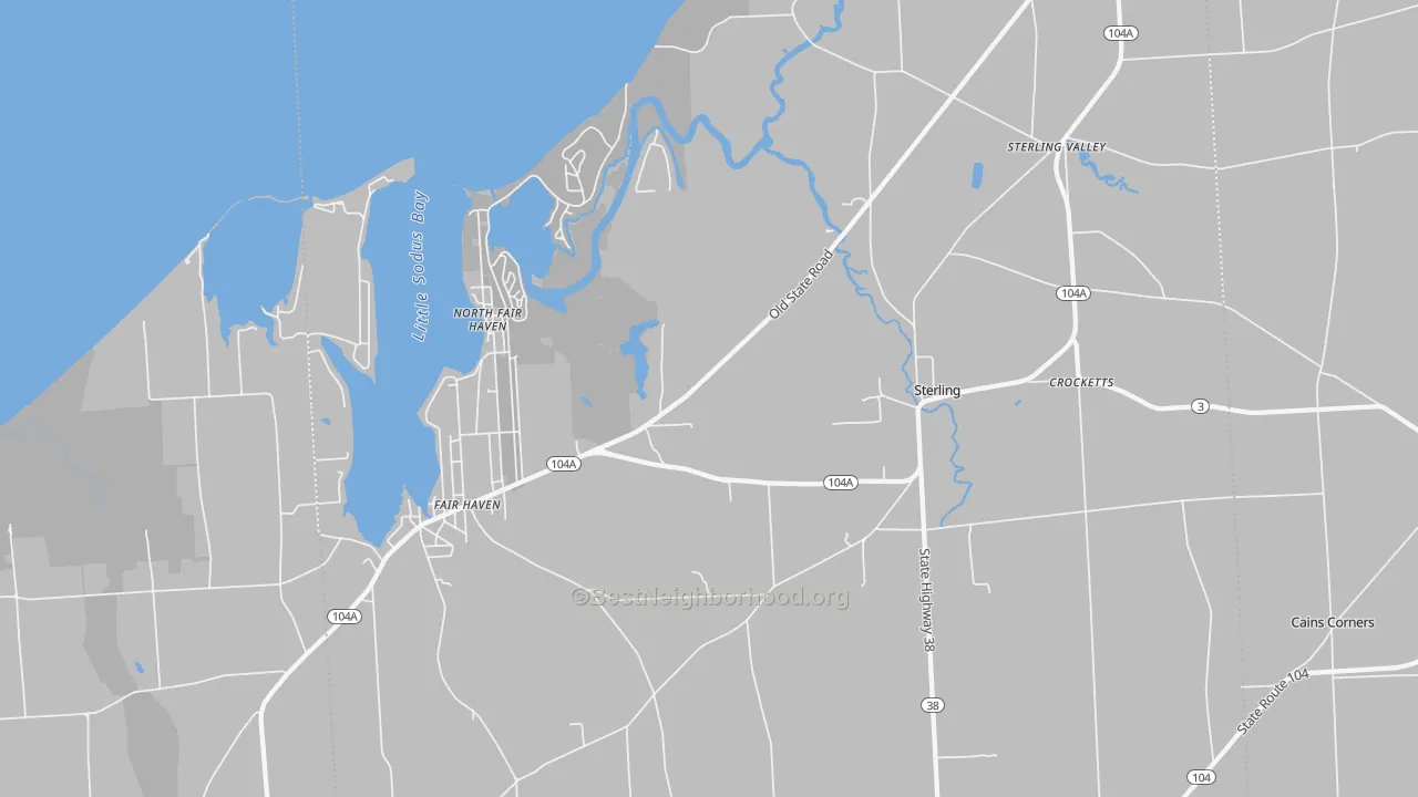 Transit Grade map of 13156, NY