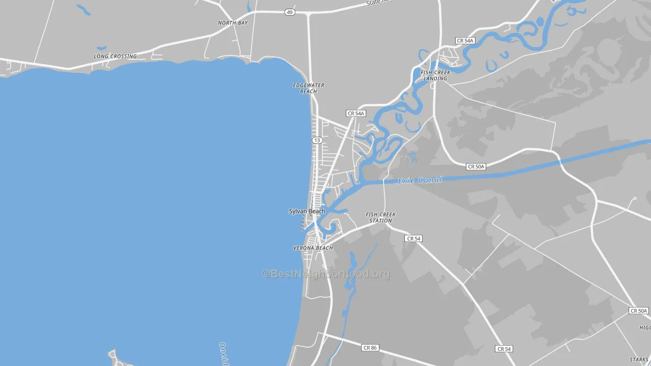 Transit Grade map of 13157, NY